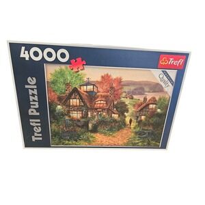 Trefl 4000 Piece Premium Quality Puzzle Enchanting Cottage Evening Scene‎
